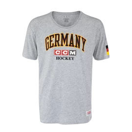 Pánske tričko CCM FLAG TEE TEAM GERMANY Athletic Grey