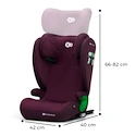 Autosedačka Kinderkraft Junior Fix 2 i-Size 100-150 cm Cherry Pearl