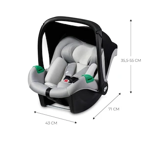 Autosedačka Kinderkraft Mink Pro i-Size 40-75 cm Grey