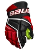Bauer Vapor 3X black/red  Hokejové rukavice, Junior