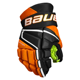 Bauer Vapor 3X - MTO Black/orange Hokejové rukavice, Junior
