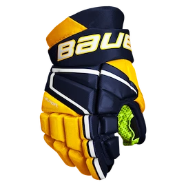 Bauer Vapor 3X - MTO Navy/gold Hokejové rukavice, Junior
