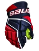 Bauer Vapor 3X navy/red/white  Hokejové rukavice, Junior