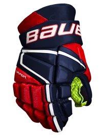 Bauer Vapor 3X navy/red/white Hokejové rukavice, Junior