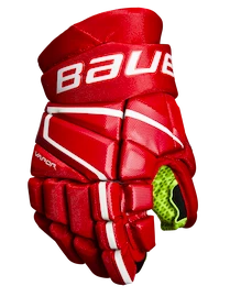 Bauer Vapor 3X red Hokejové rukavice, Junior