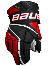 Bauer Vapor Hyperlite black/red Hokejové rukavice, Intermediate