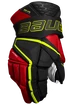 Bauer Vapor Hyperlite - MTO black/red/green  Hokejové rukavice, Intermediate