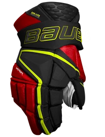 Bauer Vapor Hyperlite - MTO black/red/green Hokejové rukavice, Intermediate