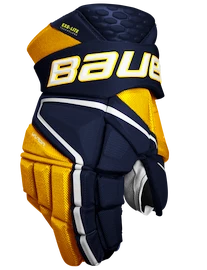 Bauer Vapor Hyperlite - MTO navy/gold Hokejové rukavice, Intermediate