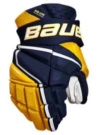 Bauer Vapor Hyperlite - MTO navy/gold Hokejové rukavice, Junior