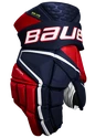 Bauer Vapor Hyperlite navy/red/white  Hokejové rukavice, Intermediate