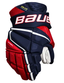 Bauer Vapor Hyperlite navy/red/white Hokejové rukavice, Junior