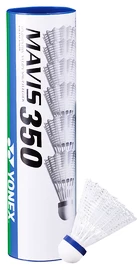 Bedmintonové košíky Yonex Mavis 350 White (6 Pack)