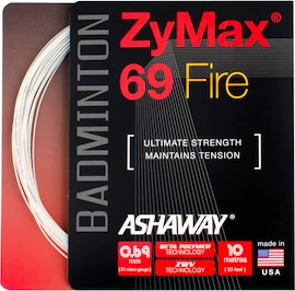 Bedmintonový výplet Ashaway ZyMax 69 Fire white