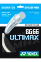 Bedmintonový výplet Yonex BG 66 Ultimax White (0.65 mm)