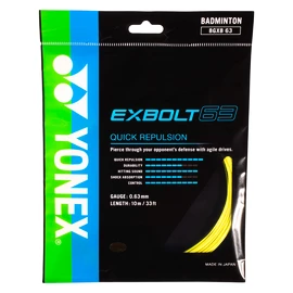 Bedmintonový výplet Yonex Exbolt 63 Yellow (10m)