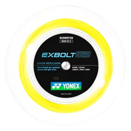 Bedmintonový výplet Yonex Exbolt 63 Yellow (200 m)