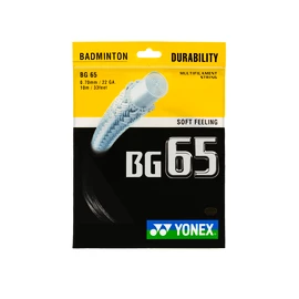 Bedmintonový výplet Yonex Micron BG65 Black (0.70 mm)