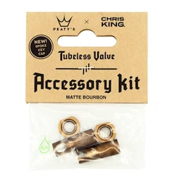 Bezdušový ventilek PEATY'S X chris king (mk2) bourbon tubeless valves accessory kit (ptv2-accs-brb-12)