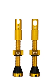 Bezdušový ventilek PEATY'S X chris king (mk2) gold tubeless valves - 42mm (ptv2-42-gld-12)
