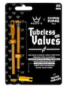 Bezdušový ventilek PEATY'S  X chris king (mk2) gold tubeless valves - 80mm (ptv2-80-gld-12)