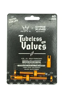 Bezdušový ventilek PEATY'S  X chris king (mk2) mango tubeless valves 60mm (ptv2-60-mng-12)