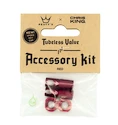 Bezdušový ventilek PEATY'S  X chris king (mk2) red tubeless valves accessory kit (ptv2-accs-red-12)