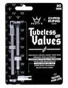 Bezdušový ventilek PEATY'S  X chris king (mk2) silver tubeless valves - 80mm (ptv2-80-sil-12)