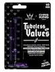 Bezdušový ventilek PEATY'S  X chris king (mk2) violet tubeless valves - 80mm (ptv2-80-vlt-12)