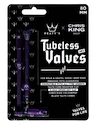 Bezdušový ventilek PEATY'S  X chris king (mk2) violet tubeless valves - 80mm (ptv2-80-vlt-12)