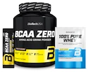 BioTech USA BCAA ZERO 700 g + BioTech USA BCAA ZERO 9 g + BioTech 100% čistá srvátka 28 g