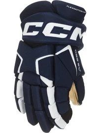 CCM Tacks AS 580 navy/white Hokejové rukavice, Junior