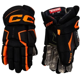 CCM Tacks AS-V black/orange Hokejové rukavice, Junior
