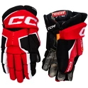 CCM Tacks AS-V black/red/white  Hokejové rukavice, Senior