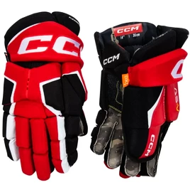 CCM Tacks AS-V black/red/white Hokejové rukavice, Senior