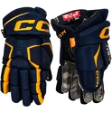 CCM Tacks AS-V navy/sunflower  Hokejové rukavice, Junior