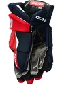 CCM Tacks AS-V PRO navy/red/white  Hokejové rukavice, Junior
