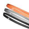 Čelenky adidas Hairband 3pack oranžovo-šedo-čierne