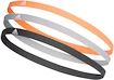 Čelenky adidas Hairband 3pack oranžovo-šedo-čierne