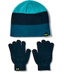 Chlapčenská čepice+rukavice Under Armour Beanie Glove Combo modré