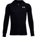 Chlapčenská mikina Under Armour  RIVAL COTTON FZ HOODIE black