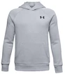 Chlapčenská mikina Under Armour  RIVAL COTTON HOODIE grey
