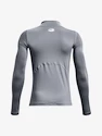 Chlapčenské tričko Under Armour  HG Armour Mock LS-GRY