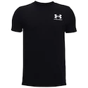 Chlapčenské tričko Under Armour  Sportstyle Left Chest SS Black S