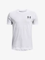 Chlapčenské tričko Under Armour  SPORTSTYLE LEFT CHEST SS-WHT S