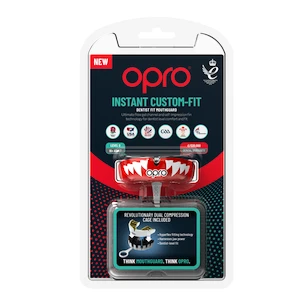 Chránič zubov Opro  INSTANT CUSTOM FIT JAWS Red/Gold Senior