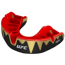 Chránič zubov Opro PLATINUM UFC Black/Red/Gold Senior