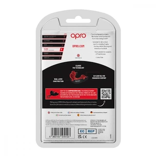 Chránič zubov Opro  SILVER Black/Red Senior