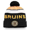 Čiapka Fanatics Authentic Pro Rinkside Goalie Beanie Pom Knit NHL Boston Bruins