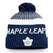 Čiapka Fanatics Authentic Pro Rinkside Goalie Beanie Pom Knit NHL Toronto Maple Leafs